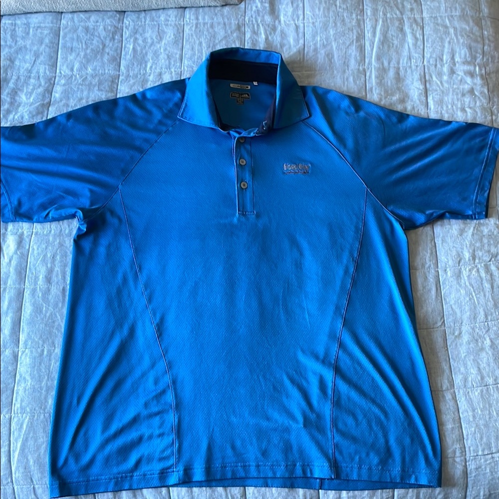 Men's Blue Adidas Polo